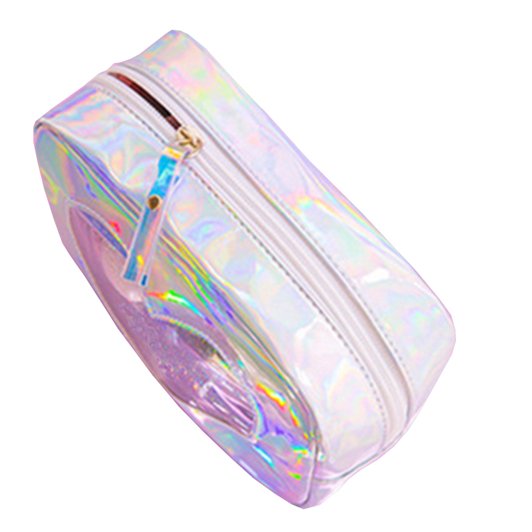 Women Travel Cosmetic Bag Laser Diamond Sequins Bag Girls Clutch Makeup Beauty Case Wash Toiletry Storage Organizer Bag