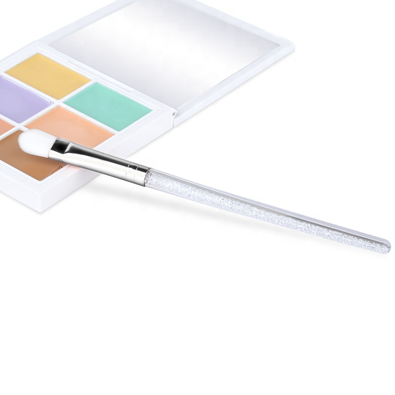 Nylon Diamond Concealer Makeup Brush Crystal Flat Eyeshadow Brush