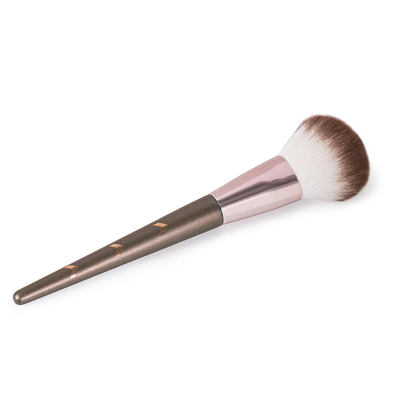Professional Wood Handle Beauty Makeup Brush Vegan Single Large Face Powder Brush