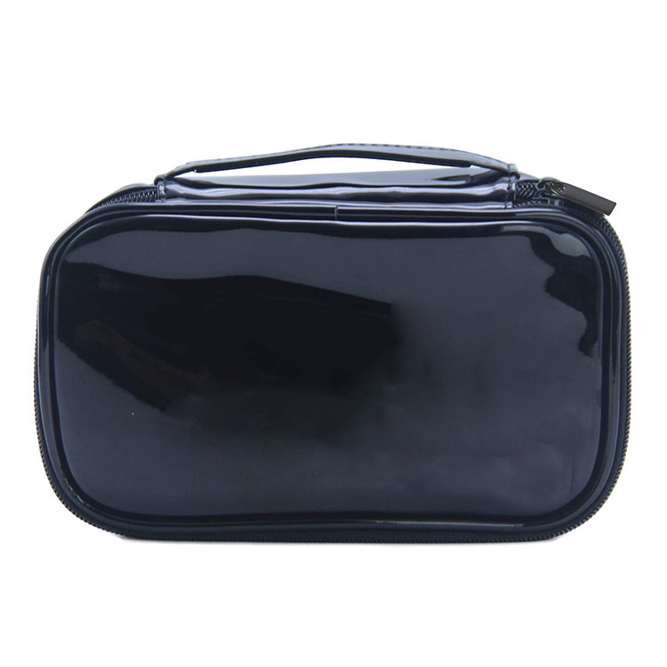 Double Layer Travel Cosmetic Bag Makeup Brush Organizer Holder for Women Girls