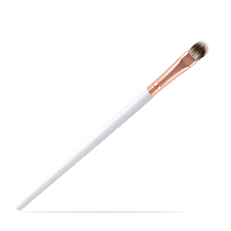 High quality Single White Eye Shadow Brush Nylon Hairy Wooden Handle Eyeshadow Brush