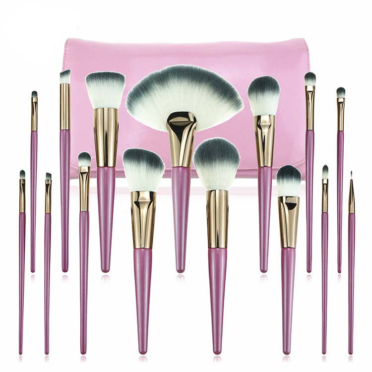 15Pcs Girls Make Up Brush Custom Label Maquillaje Pink Brush Set