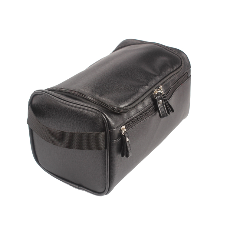 PU Leather Hanging Toiletry Bag Travel Organizer Wash Bag Dopp Kit Travel for Bathroom Shower