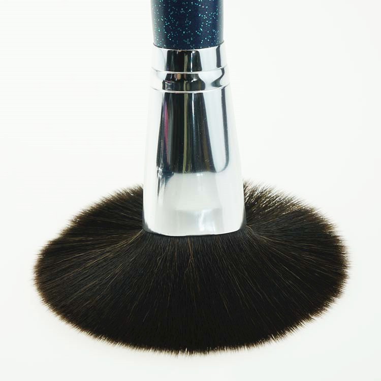 High quality design glitter brush black makeup brushes set with bag