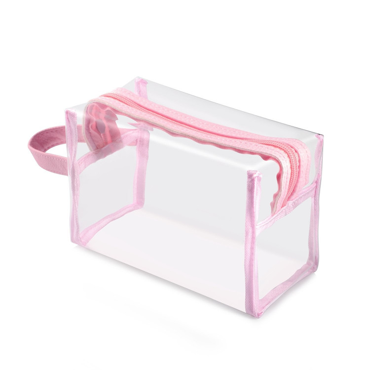 Transparent Cosmetic Bag PVC Bag for carrying Makeup Toiletry Compact