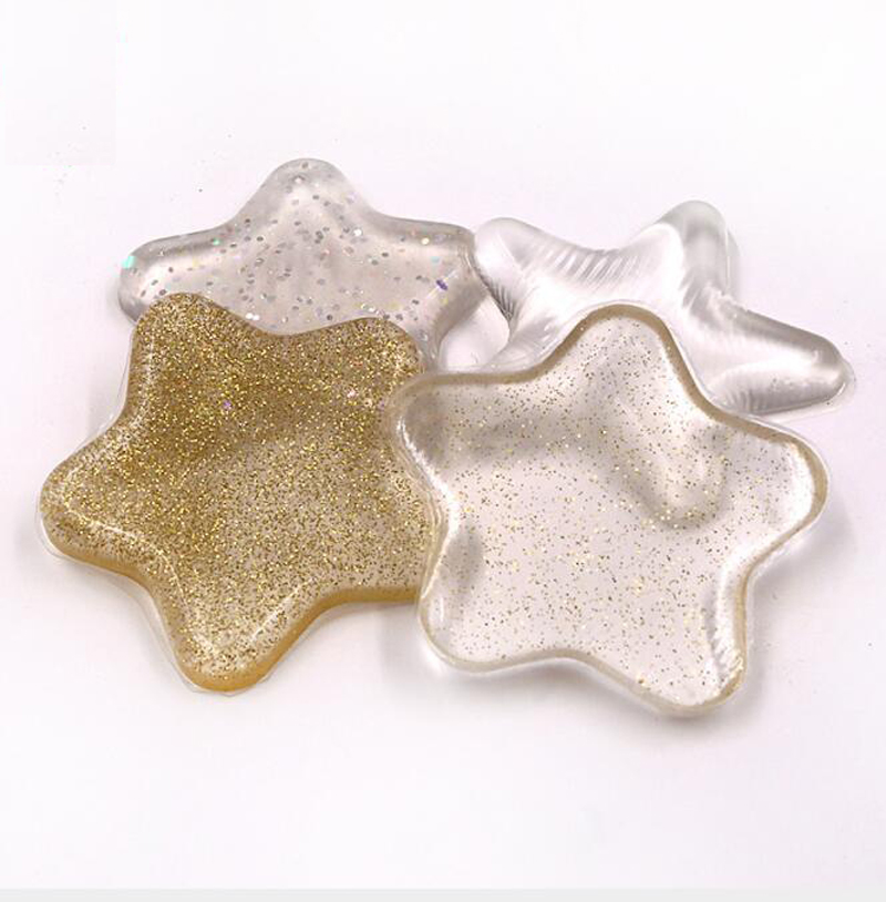 High Quality Shine Star Shape Design Cosmetic Blender Silicone Puff Wholesale