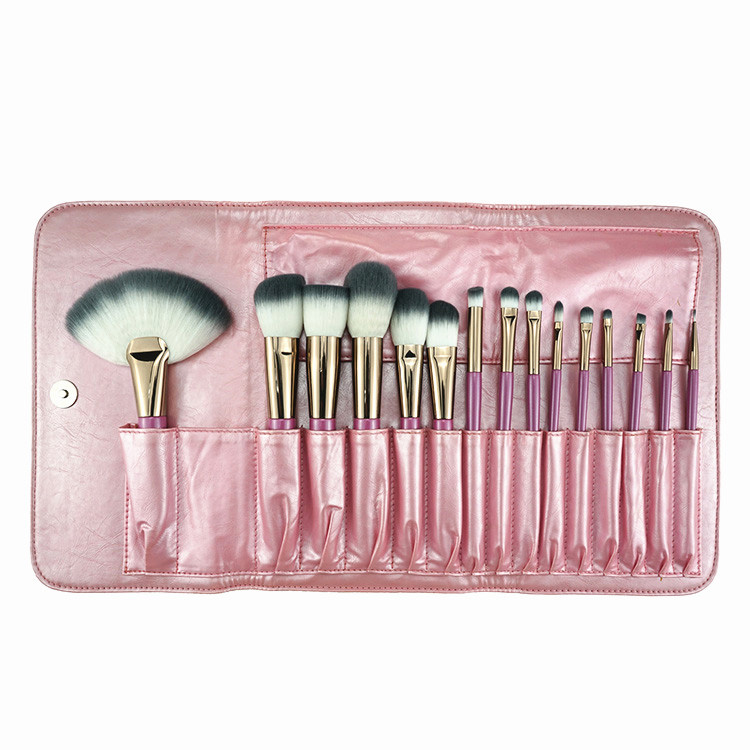 Factory Supply Pink Vegan brush Kit Pincel de Maquiagem with Custom Logo