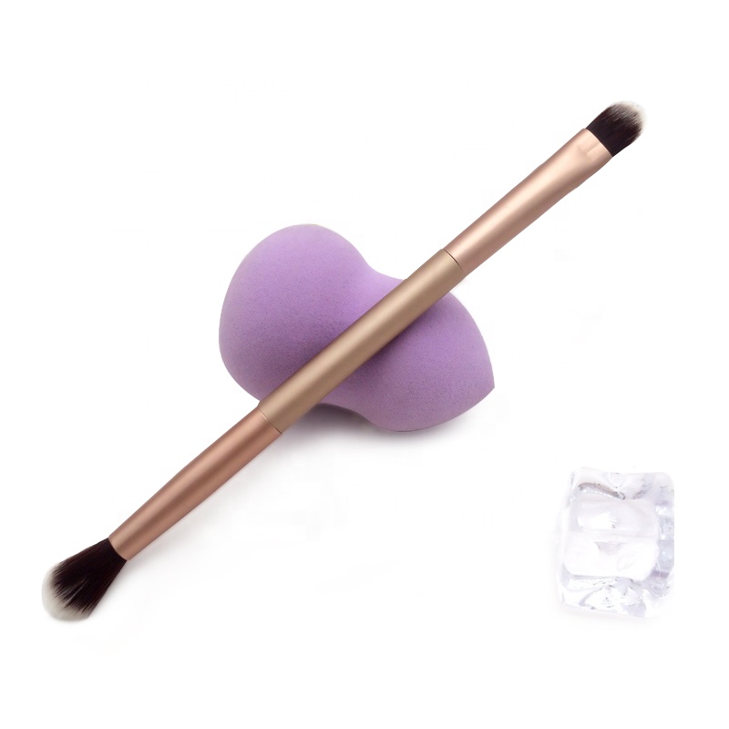 Double Sided Champagne 2 in 1 Eye shadow Blending Brush