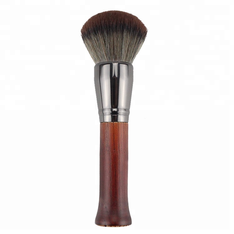 Personalized Rosewood-like Human Hair Large Loose Powder Cosmetic Brush For Makeup