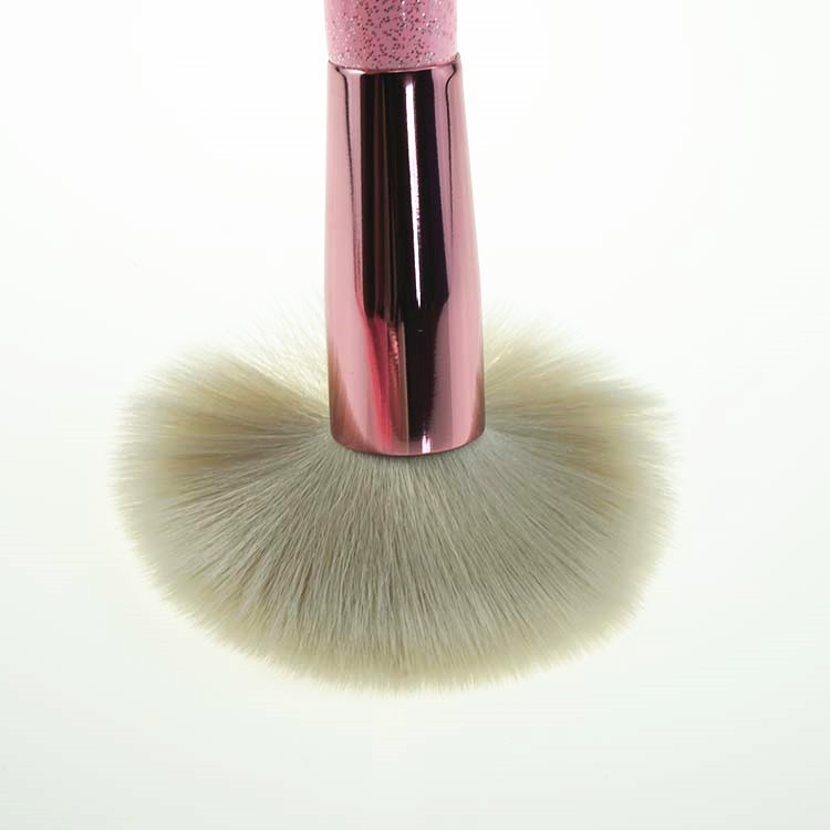 Bling Glitter Makeup Brush Set Pink Brush Wooden Handle Makeup Brush