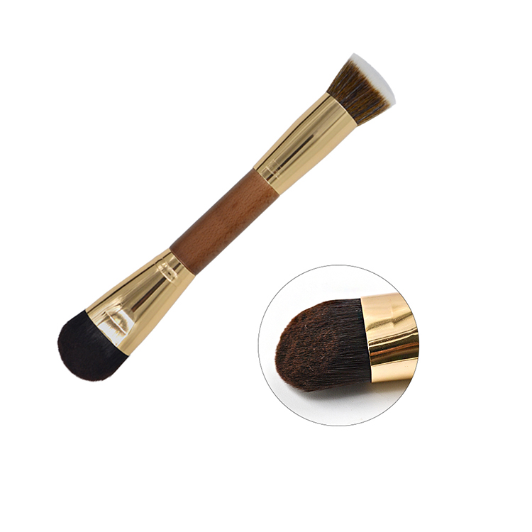 Customised Double Ended Foundation Makeup Brush with Synthetic Hair