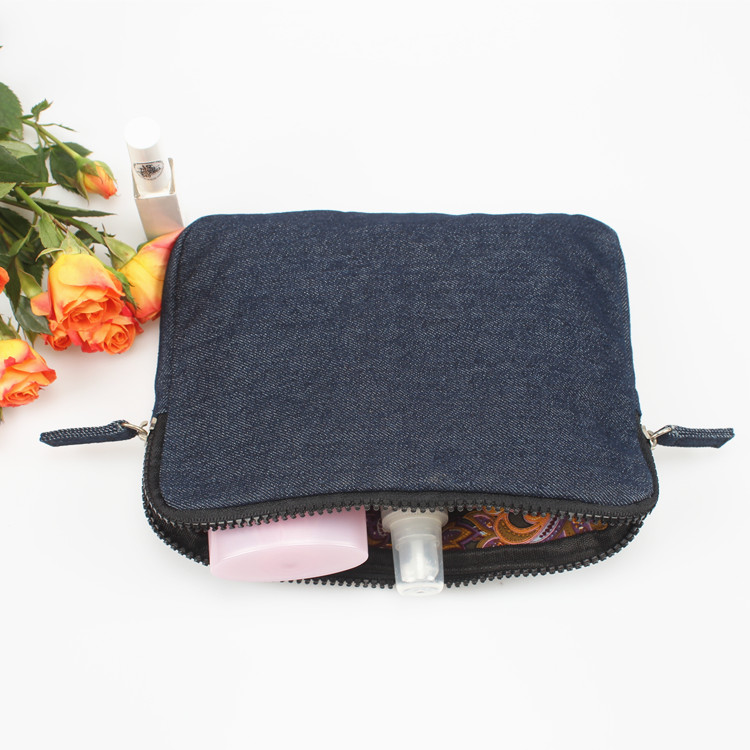 Fashion Jeans Pattern Pencil Case Makeup Bags Cosmetic Bags Coin Purse