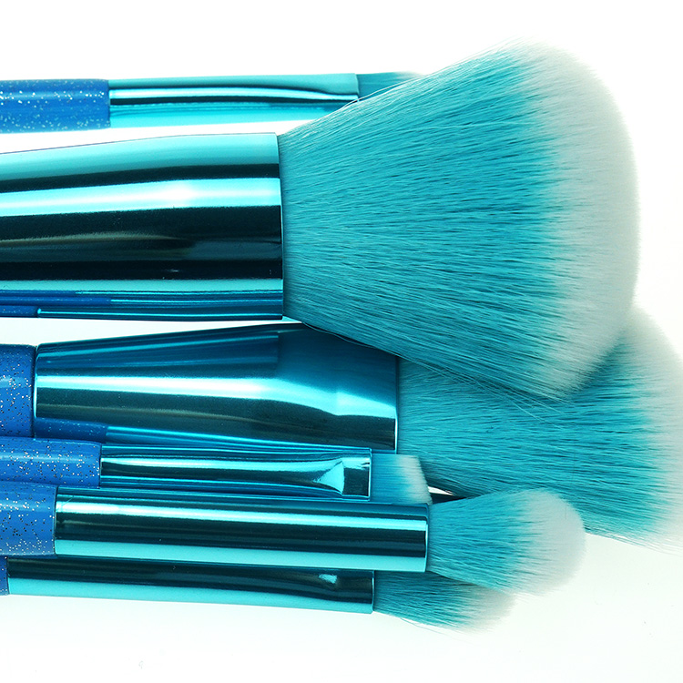 Personalized Good Quality 8PCS Travel Style Bling Makeup Brushes With Tube