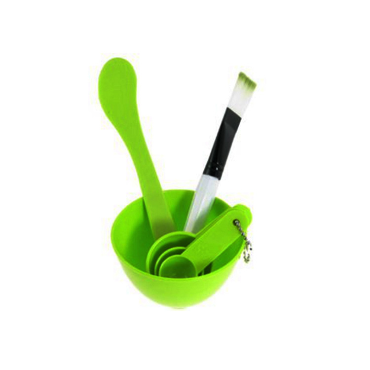 4 in 1 facial mask skin care brush set mask brush bowl mixer stick gauge spoon