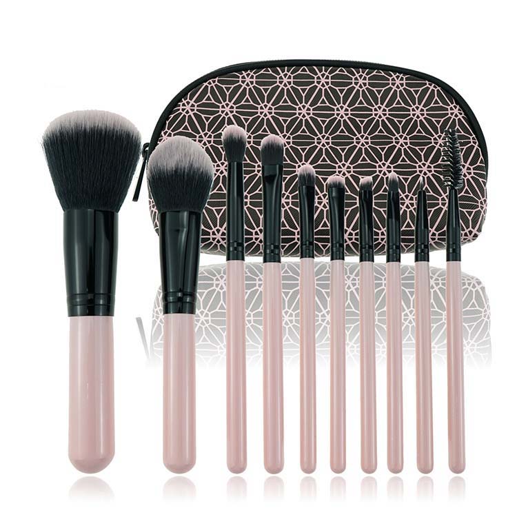 mini custom design 7pcs private label brush travel set cosmetics makeup brushes set