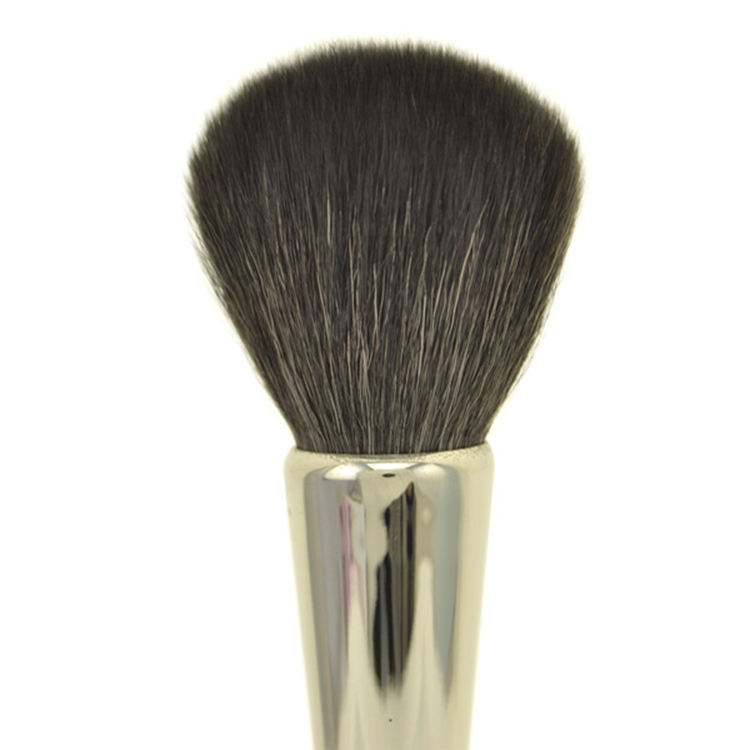 Modern Design Natural Goat Hair Transparent Acrylic Face Makeup Powder Brush