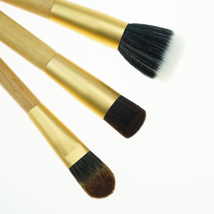 Womens 12pcs round eyebrow makeup brush set