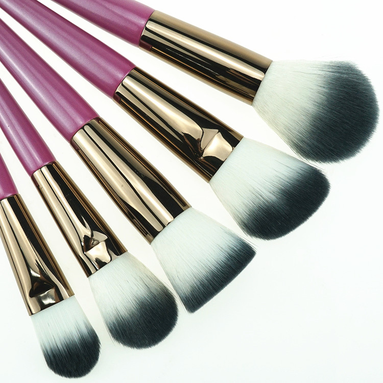 Factory Supply Pink Vegan brush Kit Pincel de Maquiagem with Custom Logo
