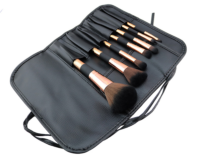 New Brand 7Pcs Private Label Cosmetics Brush Rose Gold Makeup Brush Set Wholesale Makeup Brush