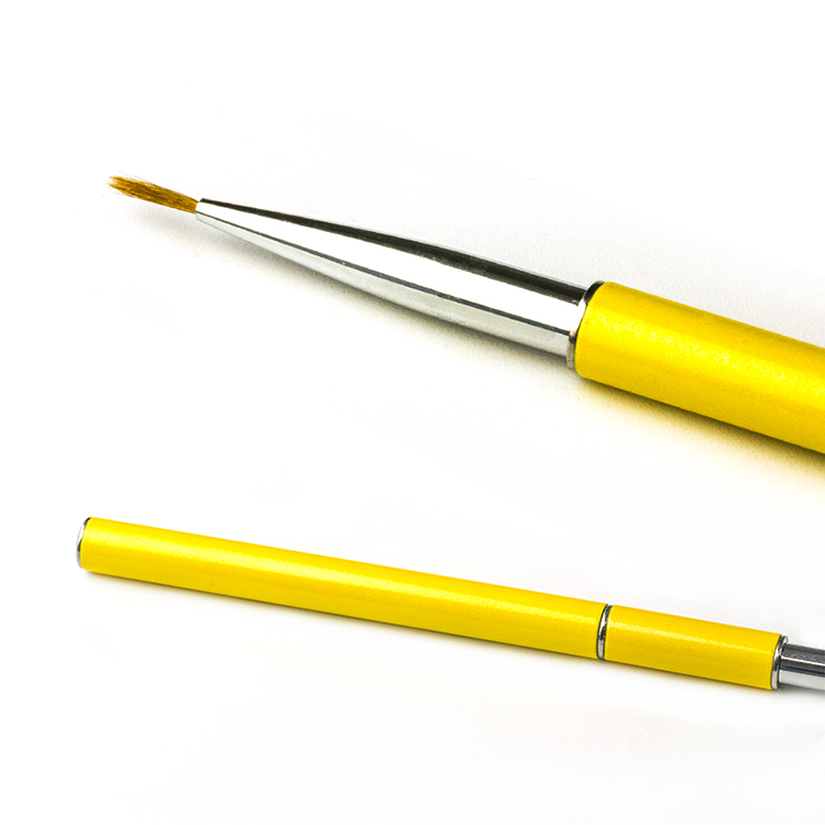 High Quality Professional Metal Handle Nylon Hair Nail Art One Stroke Brush