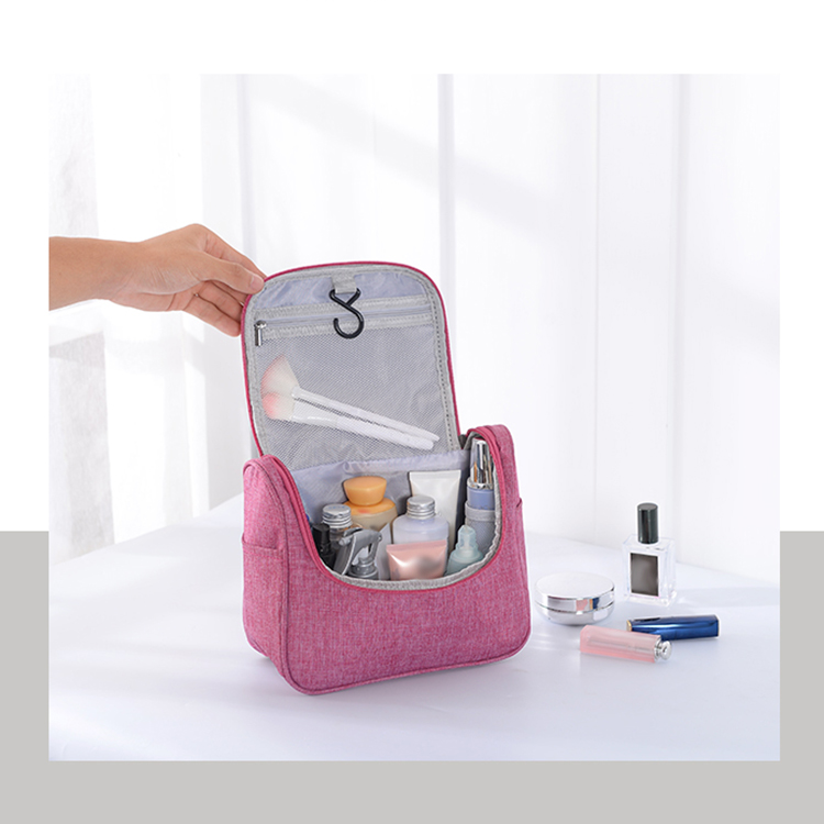Travel Toiletry Bag Waterproof Zip Organizer Hanging Women Cosmetic Bag Makeup Pouch