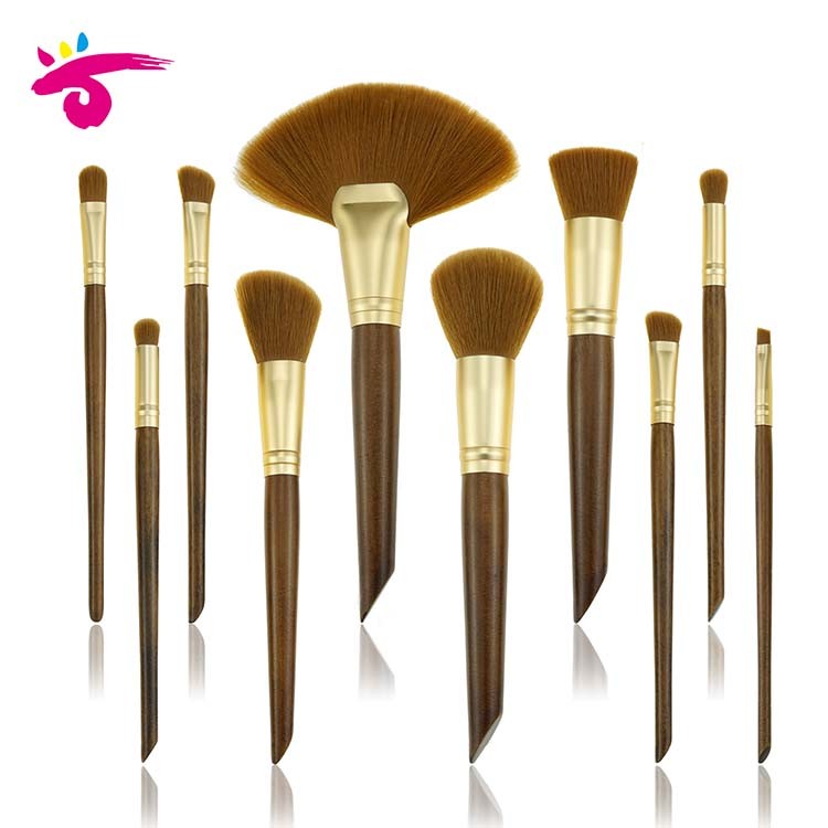 10 Piece Pointed Makeup Brush Best Makeup Brush Brands Cosmetic Brush