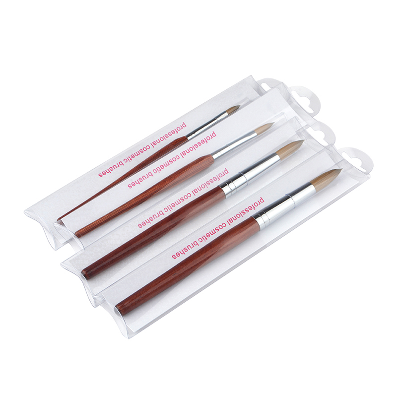 Long Handle Nail Painting Brush Pen Classic Rose-wood Nail French Brush