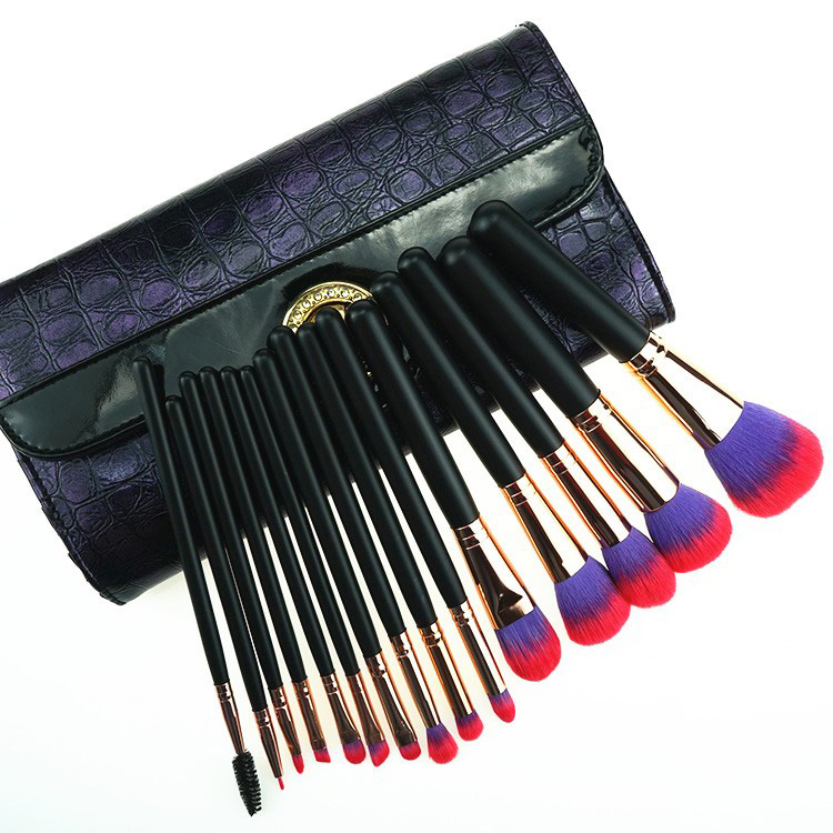 Professional private label white make up brushes makeup cosmetic brush set