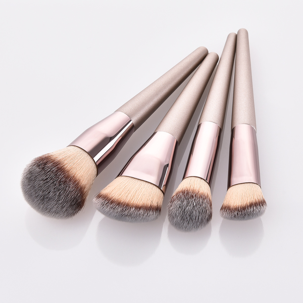 4/9/10 PCS Pro cosmetics brushes luxury quality champagne makeup brush