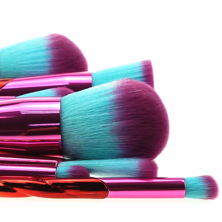 private label free samples rainbow maquiagem make up brush cosmetics brushes makeup set