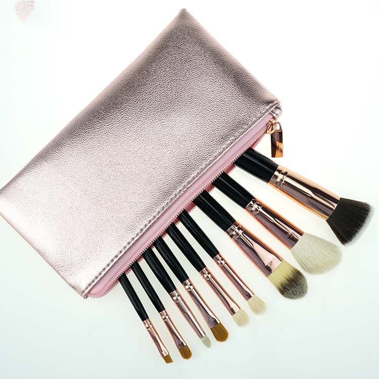 9Pcs New 2019 Trending Product Black Handle Vegan Makeup Brushes