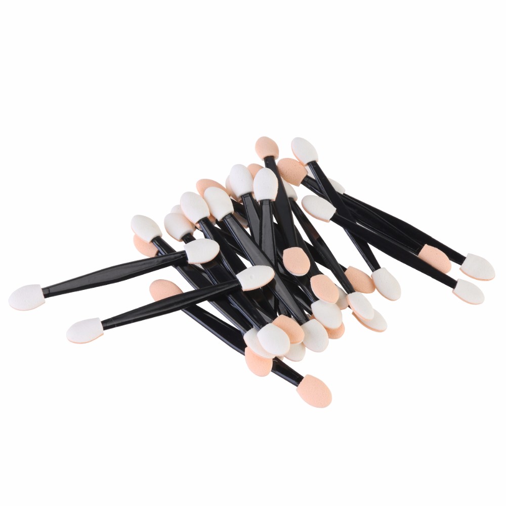 Disposable Dual Sided Eyeshadow Brush Sponge Tipped Oval Makeup Applicator Eye shadow foam