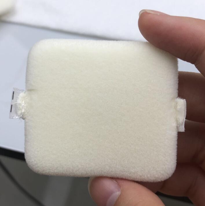 Setting Powder Beauty Accessories Square Shape Makeup Cotton Ribbon Puff Custom Logo