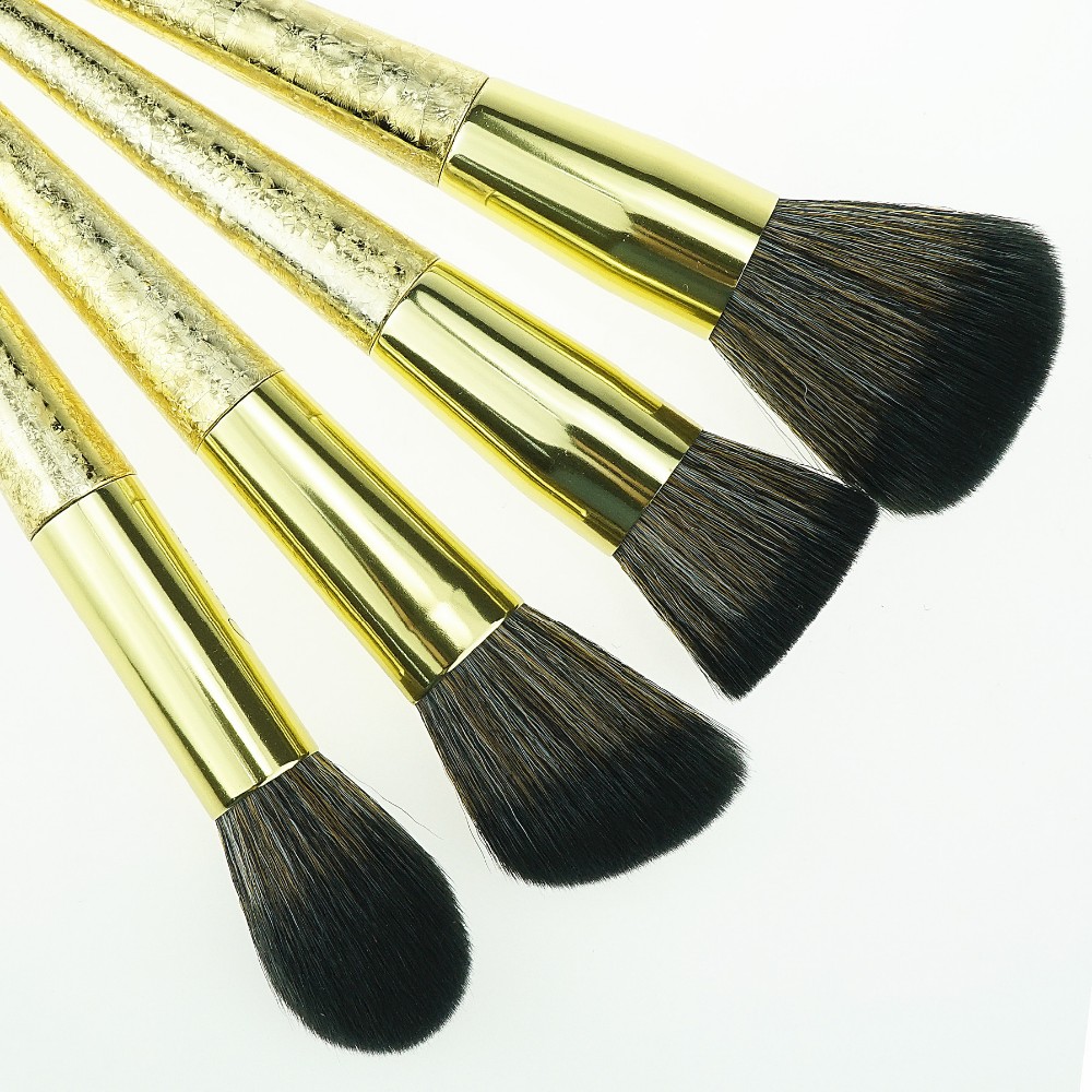8Pcs Gold Ice Breaking Brush Set Luxury Synthetic Makeup Brushes