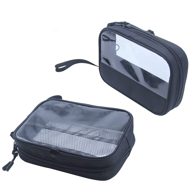 Clear Dopp Kit TSA Liquids Bag Black Small Cosmetic Makeup Bag Shaving Kit Travel Bags
