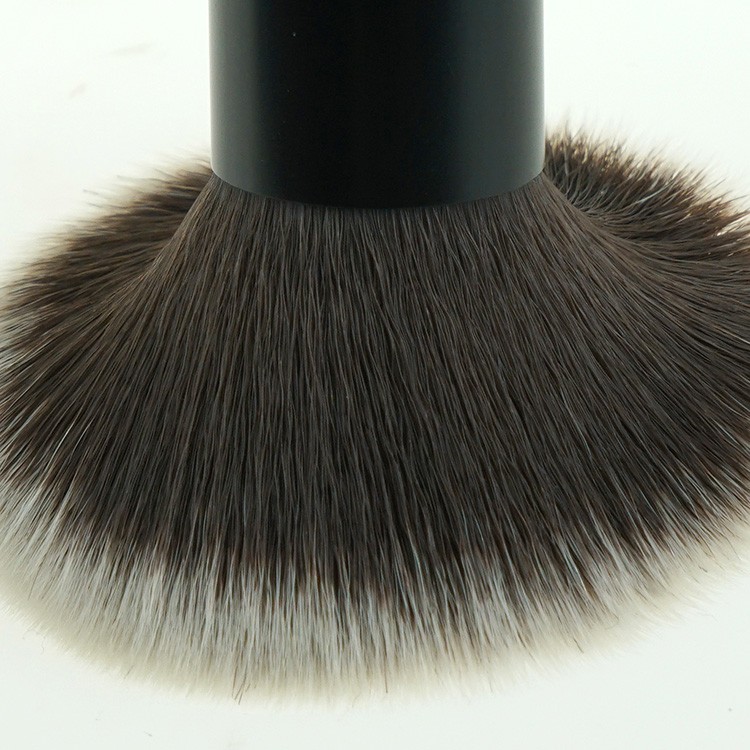 Customized high quality synthetic hair hot pink makeup brushes with black makeup brush roll