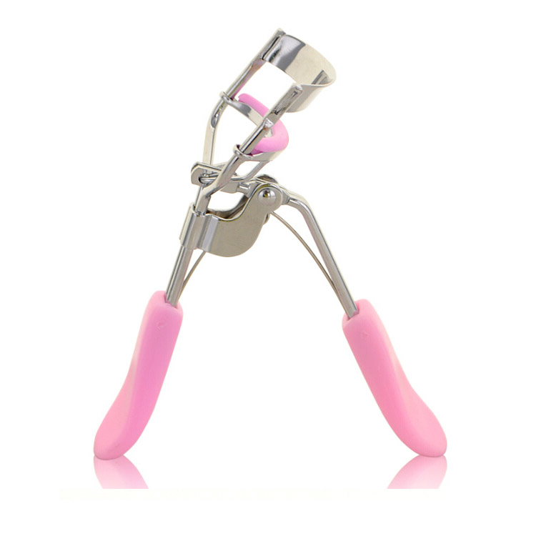 Packaging mini plastic handle stainless steel eyelash curler tool private label