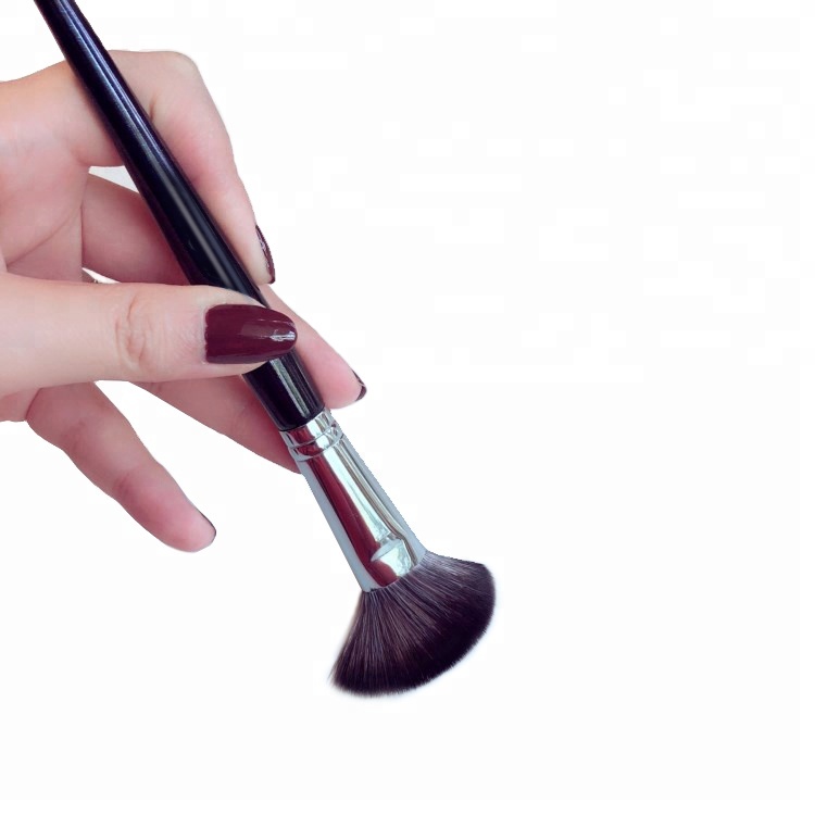 Cosmetics makeup angular blush brush with nylon hair