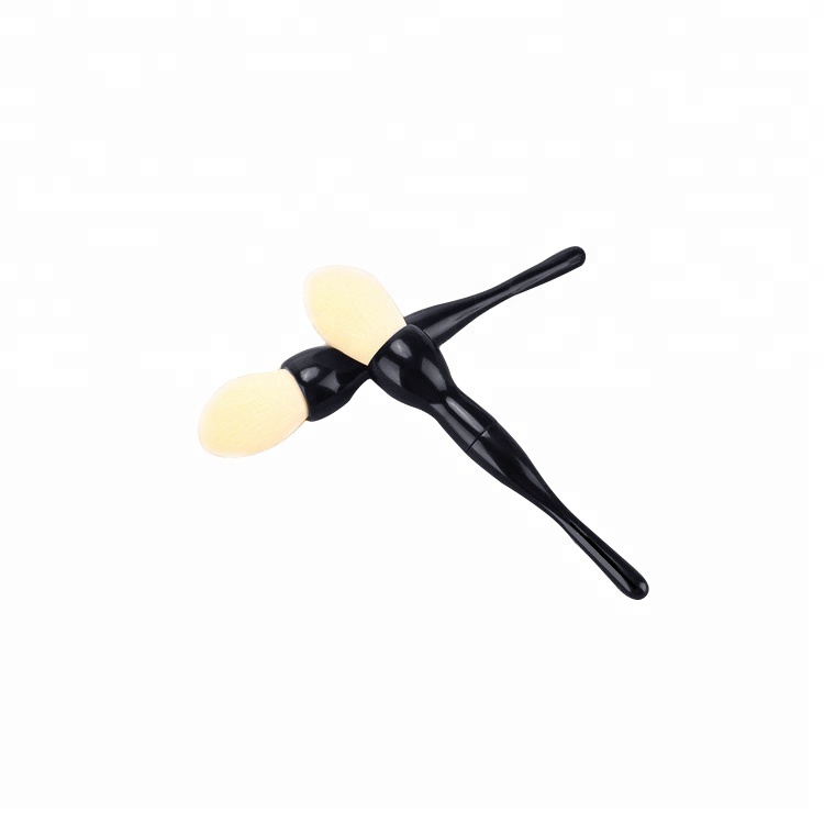 Beauty Tools Multi- Purpose Vegan Synthetic Dual New 2 in 1 Powder Eyeshadow Brush Makeup Brush