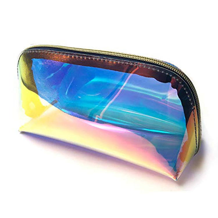 Holographic Makeup Bag Iridescent Cosmetic Bag Hologram Clear Toiletry Bag