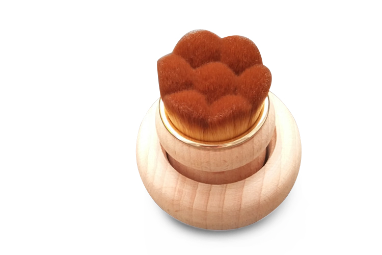 2019 Cosmetic Bamboo Mushroom Kabuki Foundation Brush