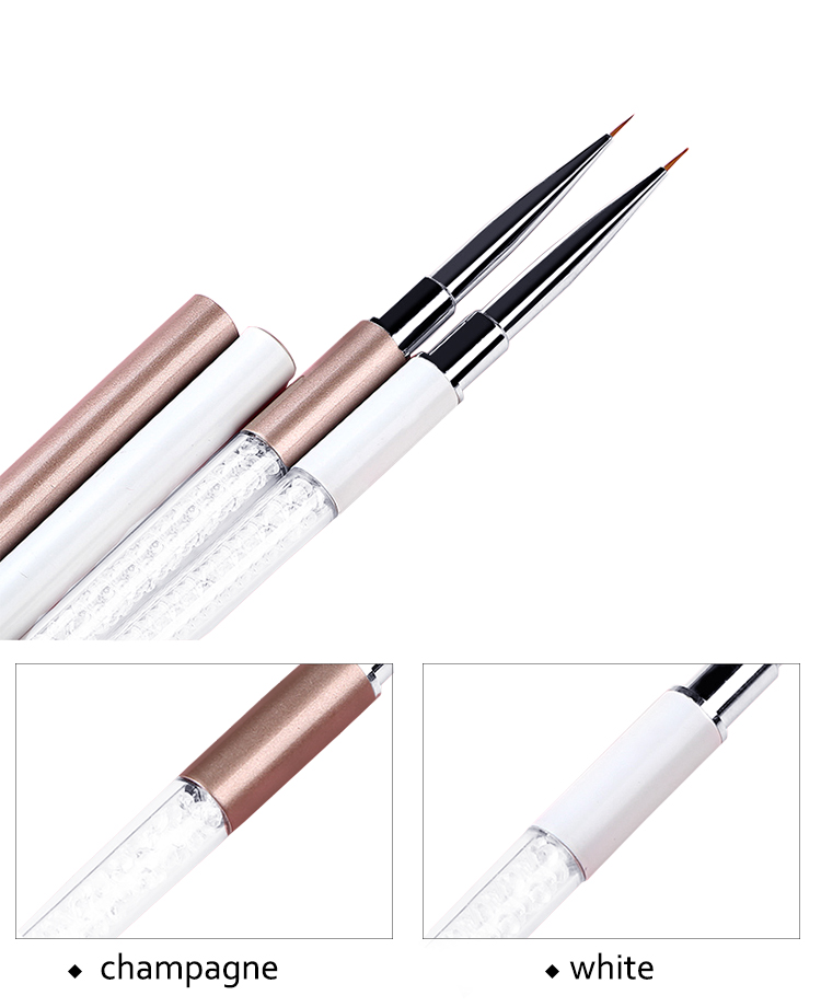 Hight quality glitter diam eyeliner brush with kolinsky hair