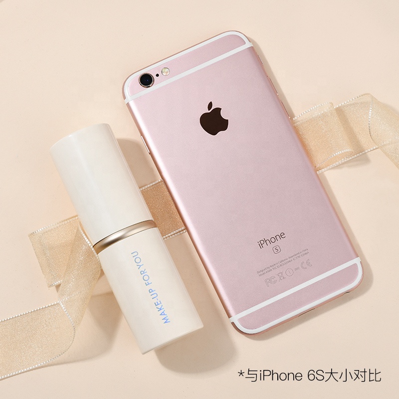 Retractable Kabuki Makeup Brush Goat Hair Like Synthetic Kabuki White Makeup Powder Brush