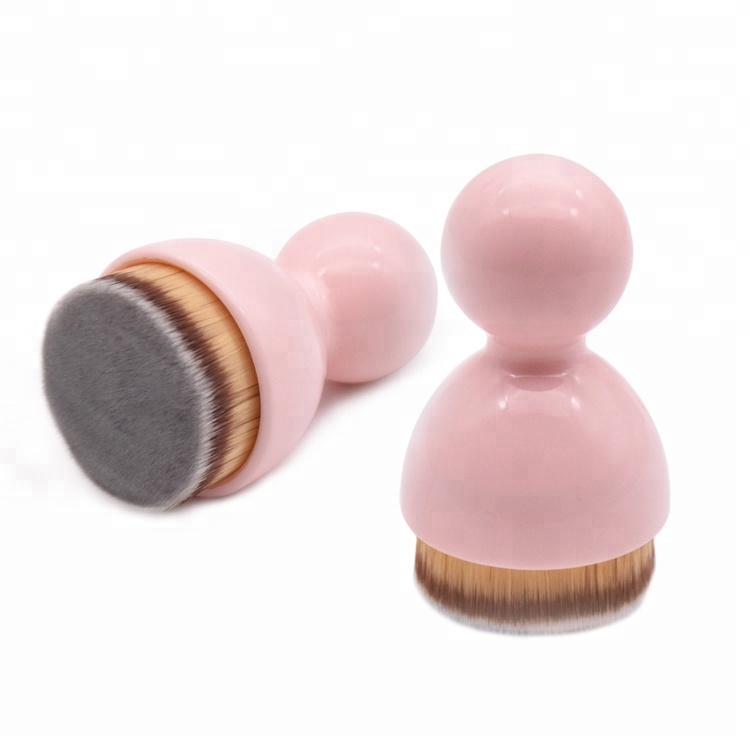 Large Luxury Portable Foundation Makeup Brush Seal Flower Flat Foundation Make Up Brush