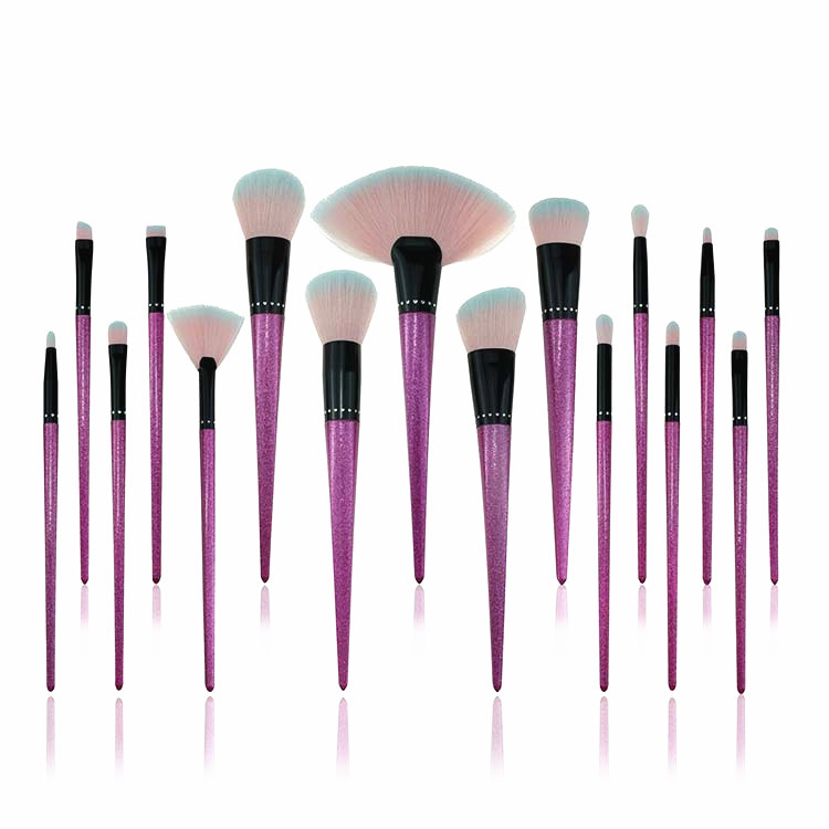 2018 Factory Supply Makeup brush16 pieces Pink Handle Kit Pincel de Maquiagem with Custom Logo