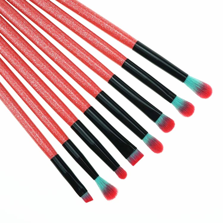 Free Sample 12pcs Shiny Red Makeup Brush Essentials In Gift Box