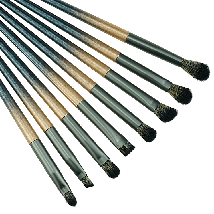 Luxury Looks 12pcs Elegance Vegan Professional Brush Set Makeup Glitter Cosmetic Brushes