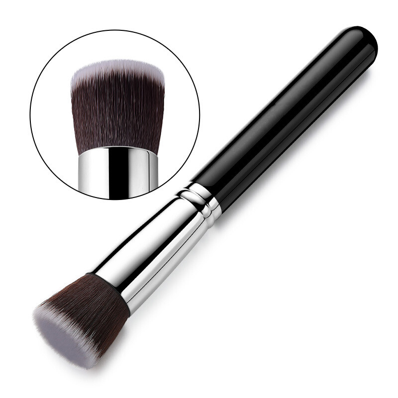 China Supplier Custom Logo Synthetic flat Big make up blush