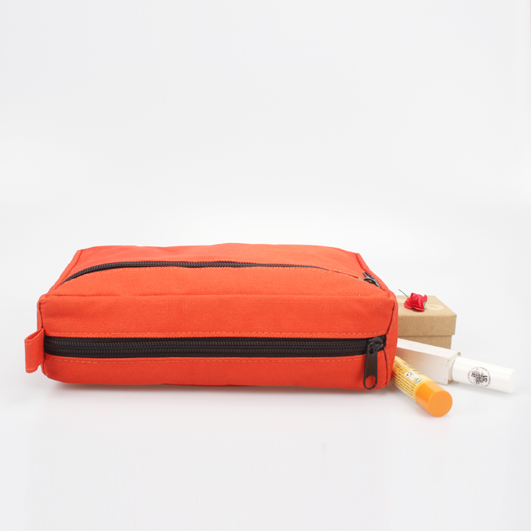 Travel Storage Bags Cosmetic Zipper Bag Red Customize Made Zipper Lock Pouch