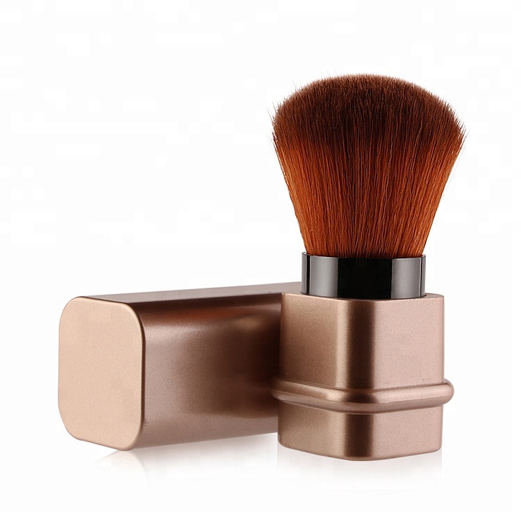 Portable Retractable Makeup Kabuki Brush Cosmetic Powder Blusher Brushes